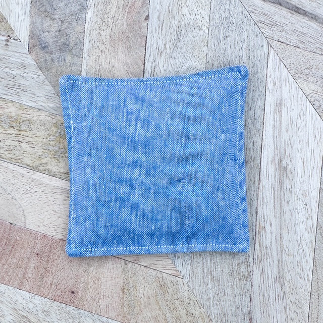 Lavender Sachet Trio - Shades of Blue (Solid and Stripe)