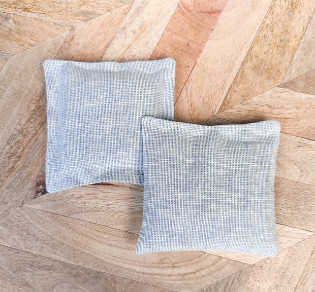 Lavender Sachet Set of 5 - Hydrangea Print and Blues