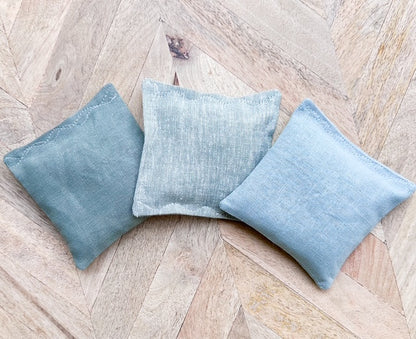 Lavender Sachet Set of 5 - Green (Sage, Eucalyptus, Mist, Peacock print)
