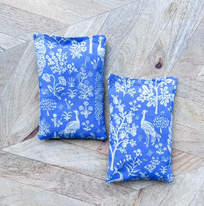 Lavender Sachets (Set of 2, narrow style) - Blue and White Print