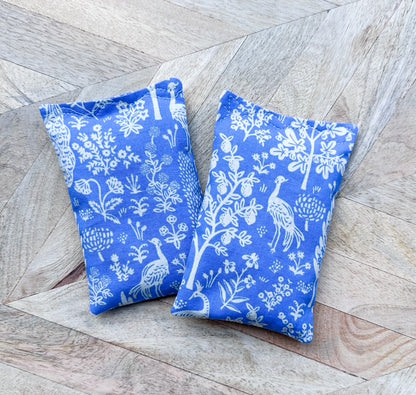 Lavender Sachets (Set of 2, narrow style) - Blue and White Print