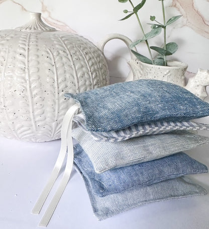 Lavender Sachet Set of 5 - Blue Shades