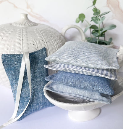 Lavender Sachet Set of 5 - Blue Shades