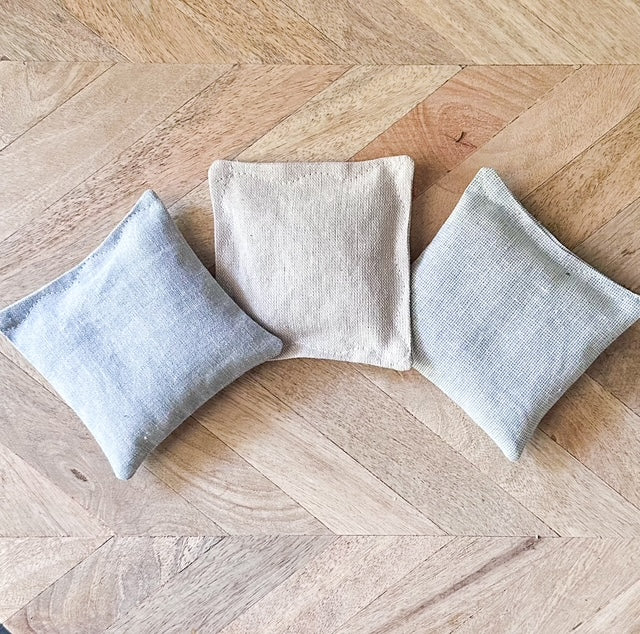 5-Piece Lavender Sachet Gift Set - Blue, Ecru, and Floral
