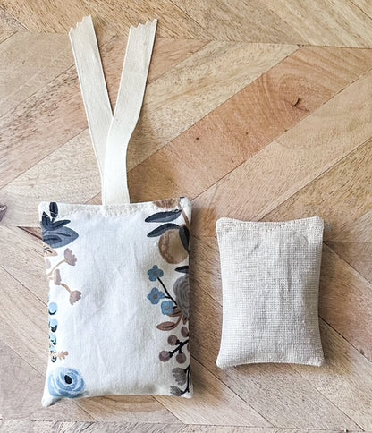 5-Piece Lavender Sachet Gift Set - Blue, Ecru, and Floral