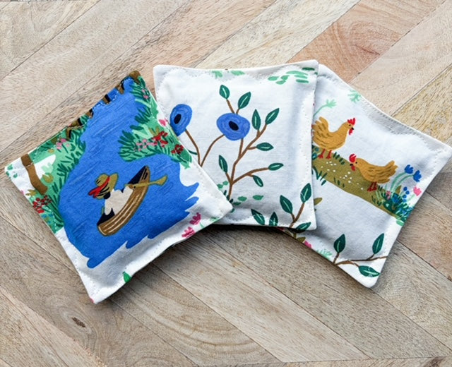 Lavender Sachet Trio - English Garden Toile in Cream