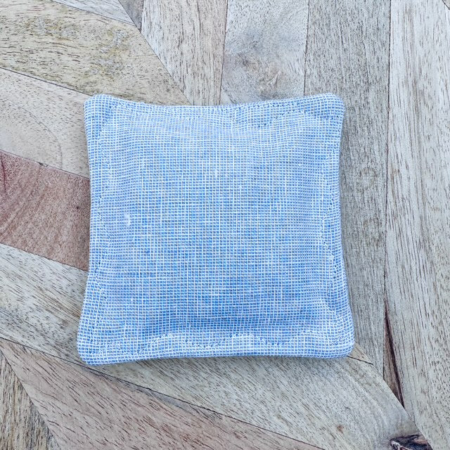 Lavender Sachet Trio - Shades of Blue (Solid and Stripe)