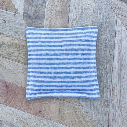 Lavender Sachet Trio - Shades of Blue (Solid and Stripe)