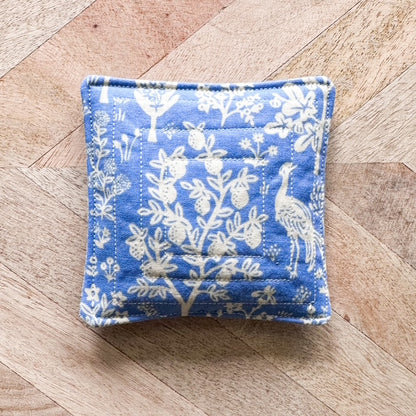 Quilted Lavender Sachets (set of 2) - Blue and White