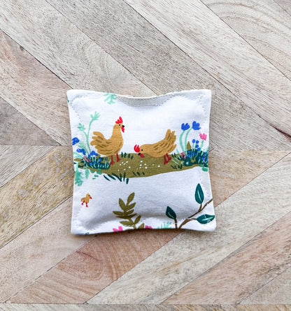 Lavender Sachet Trio - English Garden Toile in Cream