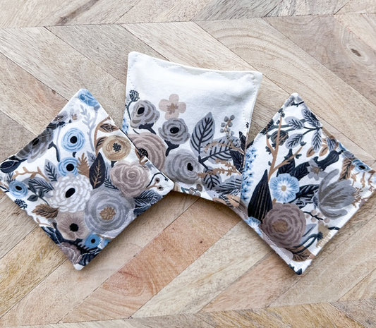 Lavender Sachet Trio - Garden Party in Blue, Taupe, and Cream