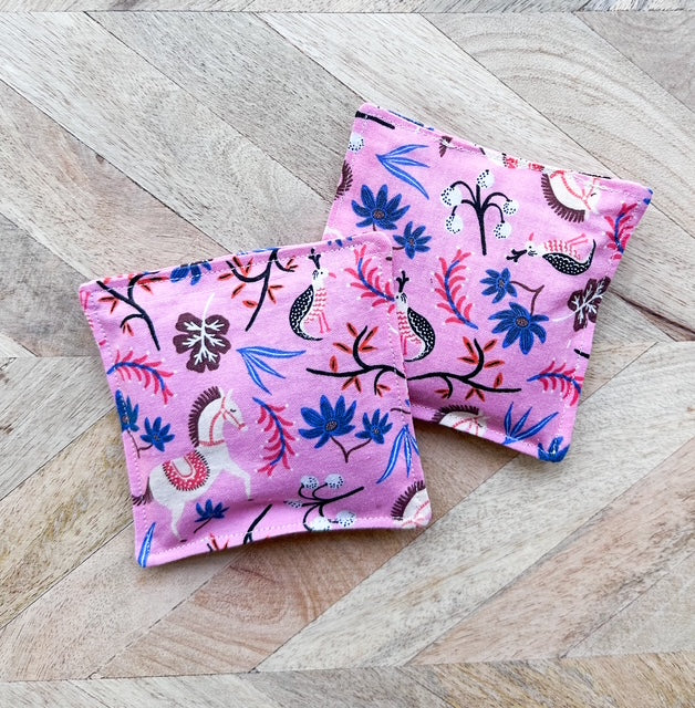 Lavender Sachets (Set of 2) - Horse Motif in Pink
