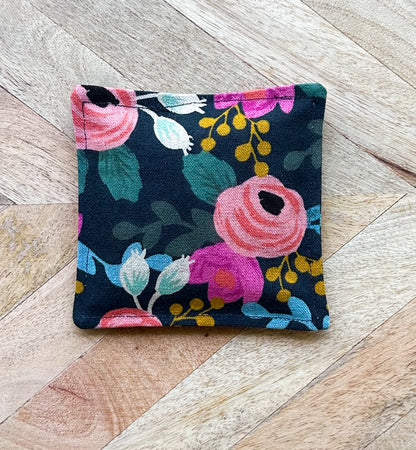 Lavender Sachet Trio - Navy Blue Canvas Floral