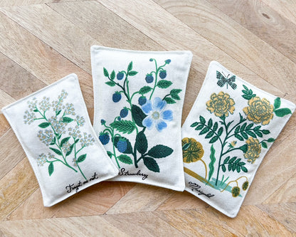 Lavender Sachet Trio - Botanical Prints