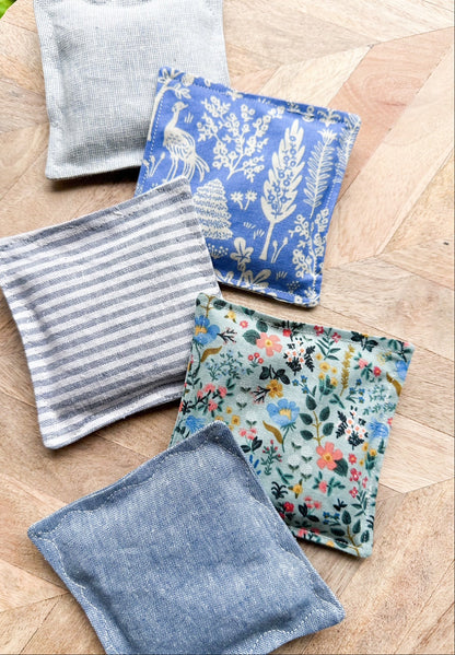 Lavender Sachet Set of 5 - Mix and Match Blues
