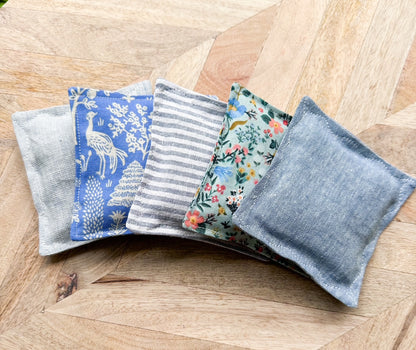 Lavender Sachet Set of 5 - Mix and Match Blues